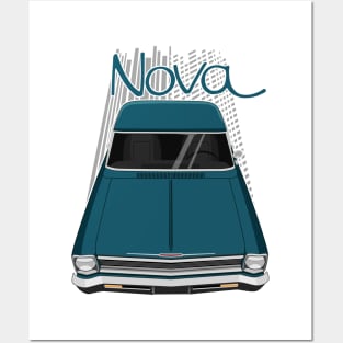 Chevrolet Nova 1966 - 1967 - tahoe turquoise Posters and Art